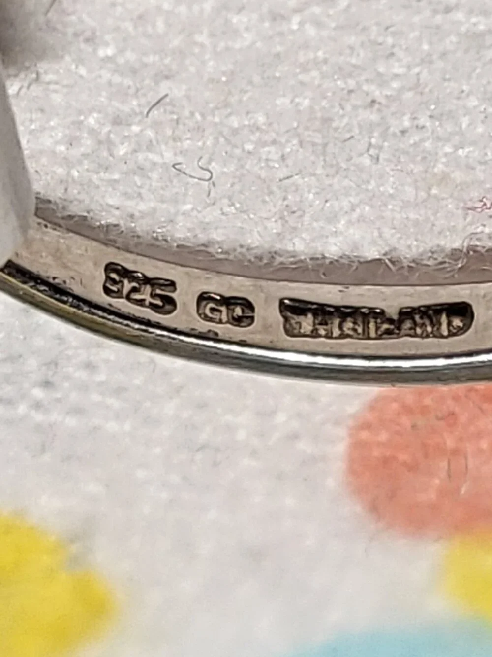 Vintage Thai Sterling Silver Citrine Solitaire Ring